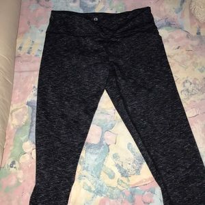 Grey marble athletic capris